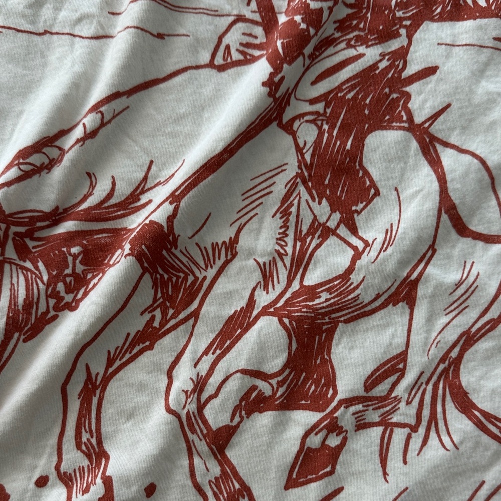 Daydreamer Cream Tee with Rust Rodeo Graphic - Picture 3 of 8